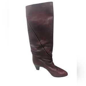 Italian leather Salmaso Vintage Genuine Leather Red Boots
